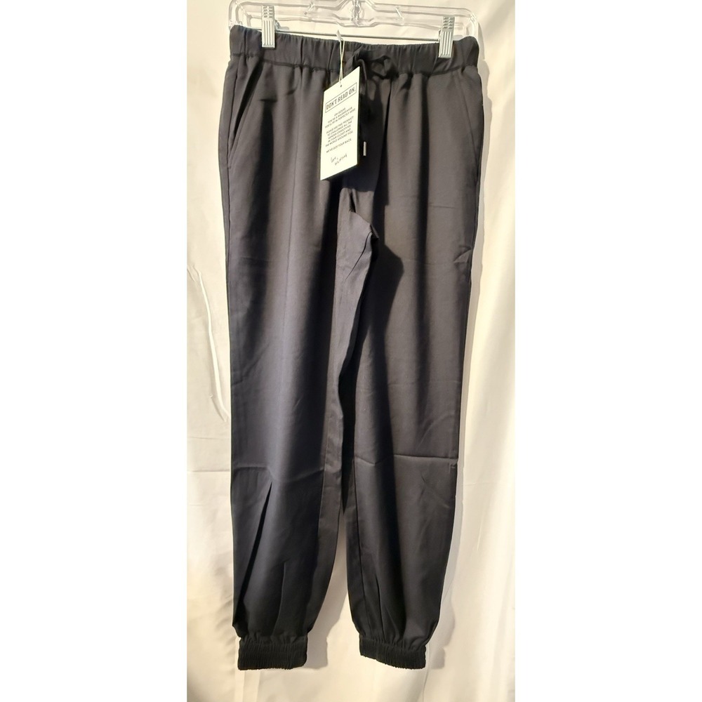 Wildfang The Empower Drawstring Pant XS Black Jogger Pants NWT Stretch